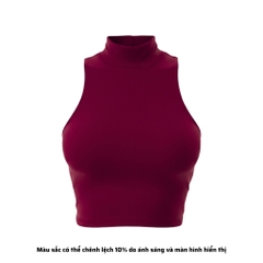 CL - Áo Croptop Cổ Lọ Trơn Thun Borip Co Dãn Giãn 4 Chiều