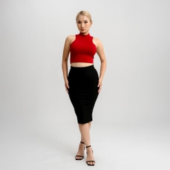 CL - Áo Croptop Cổ Lọ Trơn Thun Borip Co Dãn Giãn 4 Chiều