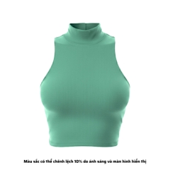 CL - Áo Croptop Cổ Lọ Trơn Thun Borip Co Dãn Giãn 4 Chiều