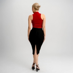 CL - Áo Croptop Cổ Lọ Trơn Thun Borip Co Dãn Giãn 4 Chiều