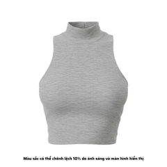 CL - Áo Croptop Cổ Lọ Trơn Thun Borip Co Dãn Giãn 4 Chiều