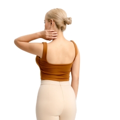 A6 - Áo Hai Dây Bảng To 3cm  Croptop 2 Lớp Thun Cotton Borip