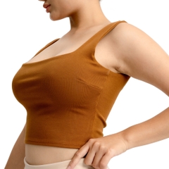 A6 - Áo Hai Dây Bảng To 3cm  Croptop 2 Lớp Thun Cotton Borip