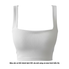 A6 - Áo Hai Dây Bảng To 3cm  Croptop 2 Lớp Thun Cotton Borip