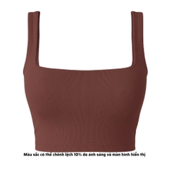 A6 - Áo Hai Dây Bảng To 3cm  Croptop 2 Lớp Thun Cotton Borip