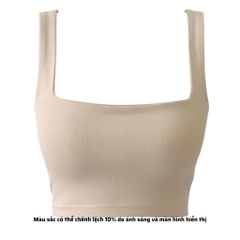 A6 - Áo Hai Dây Bảng To 3cm  Croptop 2 Lớp Thun Cotton Borip