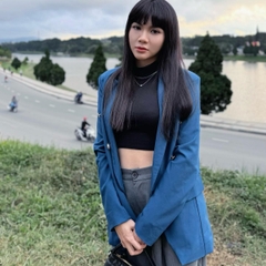 BL - Áo Blazer 6 Nút Đồng Thun Cotton Lạnh Nữ Jacket