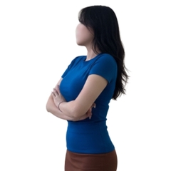 A21 - Áo Cổ Tròn Thân Dài Tay Con 54cm