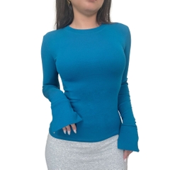 A22 - Áo Dài Tay Xẻ Thân Dài 7 Màu Thun Cotton Borip