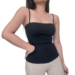 A25 - Áo 2 Dây Ngang Dáng Dài Thun Cotton Borip