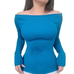 A41 - Áo Bẹt Vai Trễ Vai Dài Tay Form Babytee Dáng Dài