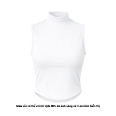 A15 - Áo Cổ 3 Phân Sát Nách Nữ Thun Cotton Borip