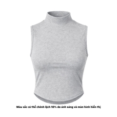 A15 - Áo Cổ 3 Phân Sát Nách Nữ Thun Cotton Borip