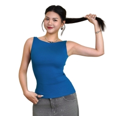 A44 - Áo Cổ Thuyền Sát Nách Dáng Dài