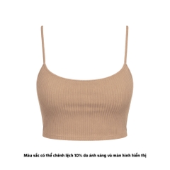 AD - Áo Croptop 2 Dây Thun Gân Có Đệm Mút