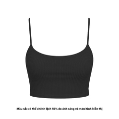 AD - Áo Croptop 2 Dây Thun Gân Có Đệm Mút