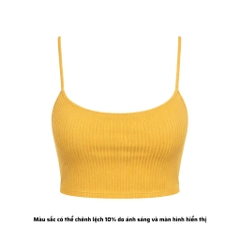 AD - Áo Croptop 2 Dây Thun Gân Có Đệm Mút