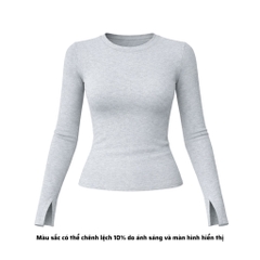 A22 - Áo Dài Tay Xẻ Thân Dài 7 Màu Thun Cotton Borip