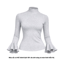 A40 - Áo Cổ Trụ Dài Tay Loe
