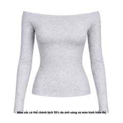 A41 - Áo Bẹt Vai Trễ Vai Dài Tay Form Babytee Dáng Dài