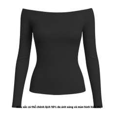 A41 - Áo Bẹt Vai Trễ Vai Dài Tay Form Babytee Dáng Dài