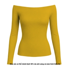 A41 - Áo Bẹt Vai Trễ Vai Dài Tay Form Babytee Dáng Dài