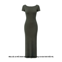 DD19 - Đầm Hở Lưng Dáng Dài Ôm Body