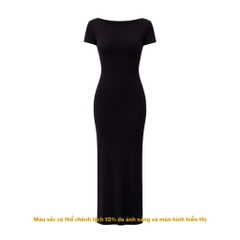 DD19 - Đầm Hở Lưng Dáng Dài Ôm Body