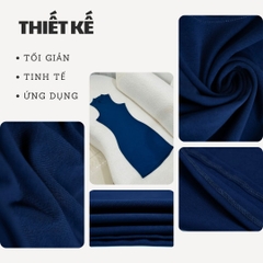 DN3 - Đầm Dáng Ngắn Ôm Body Cổ Lọ Trụ Thun Cotton Borip