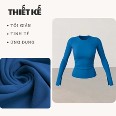 A22 - Áo Dài Tay Xẻ Thân Dài 7 Màu Thun Cotton Borip