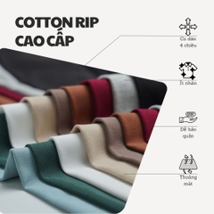 TC - Áo Thun Croptop Cổ Tròn Tay Con