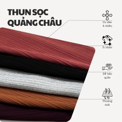 DDDC - Đầm Dây Đuôi Cá Thun Sọc Quảng Châu