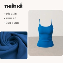 A24 - Áo 2 Dây Dáng Dài Co Giãn 4 chiều Thun Cotton Borip