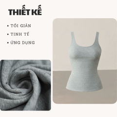 A29 - Áo 3 Lỗ Dáng Dài 2 Lớp Thun Cotton Borip