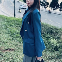 BL - Áo Blazer 6 Nút Đồng Thun Cotton Lạnh Nữ Jacket