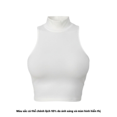 CL - Áo Croptop Cổ Lọ Trơn Thun Borip Co Dãn Giãn 4 Chiều