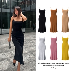 DDDC - Đầm Dây Đuôi Cá Thun Sọc Quảng Châu