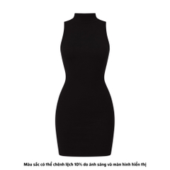 DN3 - Đầm Dáng Ngắn Ôm Body Cổ Lọ Trụ Thun Cotton Borip