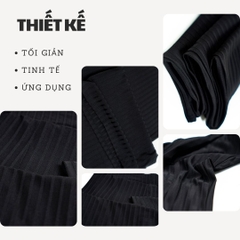 TL - Quần Ống Loe Thun Sọc Tăm Lớn