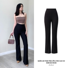 TL - Quần Ống Loe Thun Sọc Tăm Lớn