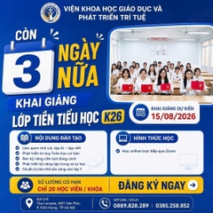 ⏰ 𝐂𝐇Ỉ 𝐂Ò𝐍 𝟑 𝐍𝐆À𝐘 𝐍Ữ𝐀 𝐊𝐇𝐀𝐈 𝐆𝐈Ả𝐍𝐆 𝐋Ớ𝐏 𝐓𝐈Ề𝐍 𝐓𝐈Ể𝐔 𝐇Ọ𝐂 𝐊𝟐𝟔!
