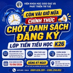 🚨 𝐓𝐡ầ𝐲 𝐜ô ơ𝐢, 𝐜𝐡ỉ 𝐜ò𝐧 𝐯à𝐢 𝐠𝐢ờ 𝐧ữ𝐚 𝐬ẽ 𝐜𝐡í𝐧𝐡 𝐭𝐡ứ𝐜 𝐜𝐡ố𝐭 𝐝𝐚𝐧𝐡 𝐬á𝐜𝐡 đă𝐧𝐠 𝐤ý 𝐥ớ𝐩 𝐓𝐢ề𝐧 𝐓𝐢ể𝐮 𝐡ọ𝐜 𝐊𝟐𝟔! 🚨