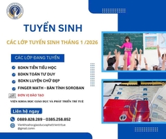 TUYỂN SINH THÁNG 1/2026 - CÁC KHÓA HỌC DÀNH RIÊNG CHO GIÁO VIÊN