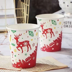 Ly Giấy Màu Trắng In Logo 6.5oz - 16oz