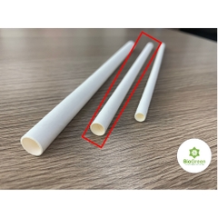 100 ống hút giấy phi 8 uống sinh tố, trân châu nhỏ, thạch cafe, cafe đá xay,...