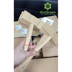 100 quai xách ly giấy, quai ly lá cây túi chữ T đựng cafe bằng giấy kraft cao cấp, lá cây dẻo dai