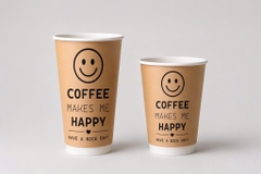 Ly Giấy Kraft In Logo 9oz - 16oz