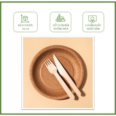 100 dao gỗ 16cm xuất khẩu Nhật dùng 1 lần ăn salad, bánh kem, trái cây, take away