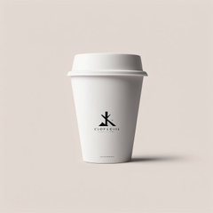 Ly Giấy Màu Trắng In Logo 6.5oz - 16oz