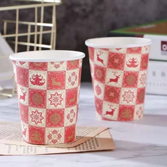 Ly Giấy Màu Trắng In Logo 6.5oz - 16oz